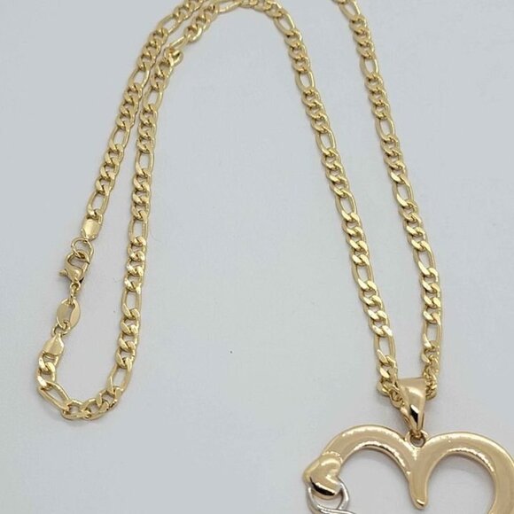 Brazilian 18k Gold Filled HEART Necklace - Picture 4 of 5